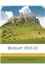 Budget 1912-13