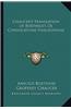 Chaucer's Translation of Boethius's de Consolatione Philosophiae