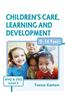 Children's Care, Learning and Development for NVQ & SVQ Level 3