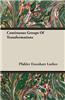 Continuous Groups Of Transformations