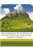 Dictionnaire de La Penalite Dans Toutes Les Parties Du Monde Connu ......