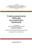Funktionalanalytische Methoden Der Numerischen Mathematik