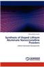 Synthesis of Doped Lithium Aluminate Nanocrystalline Powders