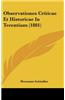 Observationes Criticae Et Historicae in Terentium (1881)