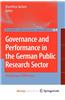 Governance and Performance in the German Public Research Sector