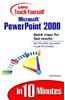 Sams Teach Yourself Microsoft PowerPoint 2000 in 10 Minutes