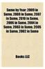 Sumo by Year: 2009 in Sumo, 2008 in Sumo, 2007 in Sumo, 2010 in Sumo, 2006 in Sumo, 2004 in Sumo, 2003 in Sumo, 2005 in Sumo, 2002 i