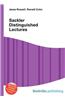 Sackler Distinguished Lectures