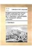English exercises for school-boys to translate into Latin, ... By J. Garretson, schoolmaster. The nineteenth edition, corrected.