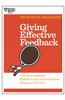Giving Effective Feedback
