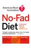 American Heart Association No-Fad Diet: A Personal Plan for Healthy Weight Loss