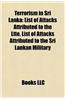 Terrorism in Sri Lanka: Allegations of State Terrorism by Sri Lanka, Counter-Terrorism in Sri Lanka, Liberation Tigers of Tamil Eelam