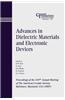 Advances in Dielectric Materials and Electronic Devices: Proceedings of the 107th Annual Meeting of the American Ceramic Society, Baltimore, Maryland,