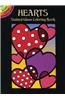 Hearts Stained Glass Coloring Book