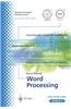 Ecdl Module 3: Word Processing: Ecdl the European PC Standard