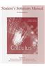 Student's Solutions Manual to Accompany Calculus
