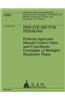 Priving Sector Pensions: Federal Agencies Should Collect Data and Coordinate Oversight of Multiple Employer Plans