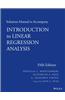Solutions Manual to Accompany Introduction to Linear Regression Analysis