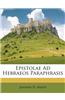 Epistolae Ad Hebraeos Paraphrasis
