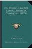Ein Vorschlag Zur Reform Unserer Gymnasien (1874)