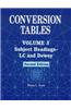 Conversion Tables: v. 3: Subject Headings-LC and Dewey