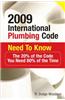 2009 International Plumbing Code Need to Know: The 20% of the Code You Need 80% of the Time