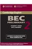 Cambridge Bec Preliminary 2 with Answers: Examination Papers from University of Cambridge ESOL Examinations: English for Speakers of Other Languages