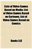 Lists of Video Games Based on Media