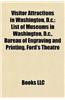 Visitor Attractions in Washington, D.C.: Aquaria in Washington, D.C., Art in Washington, D.C., Astronomical Observatories in Washington, D.C.