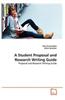 A Student Proposal and Research Writing Guide