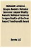 National Lacrosse League Awards: National Lacrosse League All-Stars, National Lacrosse League Major Award Winners
