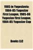 1985 in Yugoslavia: 1984-85 Yugoslav First League