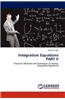 Integration Equations Part II