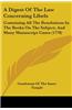 A Digest Of The Law Concerning Libels: Containing All The Resolutions In The Books On The Subject, And Many Manuscript Cases (1778)