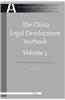 The China Legal Development Yearbook, Volume 3: On the Development of Rule of Law in China (2008)