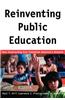 Reinventing Public Education: How Contracting Can Transform America's Schools