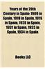 Years of the 20th Century in Spain: 1909 in Spain, 1918 in Spain, 1919 in Spain, 1928 in Spain, 1931 in Spain, 1933 in Spain, 1934 in Spain