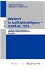 Advances in Artificial Intelligence - Iberamia 2010