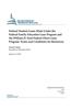 Federal Student Loans Made Under the Federal Family Education Loan Program and the William D. Ford Federal Direct Loan Program: Terms and Conditions f
