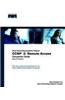 Ccnp 2 : Remote Access Companion Guide, 2E (Cisco Networking Academy Program)