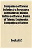 Companies of Taiwan by Industry: Aerospace Companies of Taiwan, Airlines of Taiwan, Banks of Taiwan, Electronics Companies of Taiwan