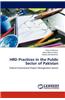 Hrd Practices in the Public Sector of Pakistan