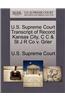 U.S. Supreme Court Transcript of Record Kansas City, C C & St J R Co V. Grier