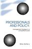 Professionals and Policy: Management Strategy in a Competitive World