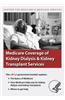 Medicare Coverage of Kidney Dialysis & Kidney Transplant Services