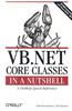 VB.NET Core Classes in a Nutshell [With CDROM]