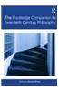 Routledge Companion to Twentieth-Century Philosophy