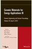 Ceramic Materials for Energy Applications III
