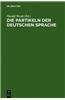 Die Partikeln Der Deutschen Sprache