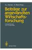 Beitrage zur angewandten Wirtschaftsforschung